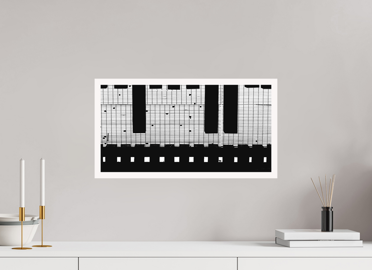 22 x 12″, Fuji Paper Crystal Archive - Matte Train Track Grate