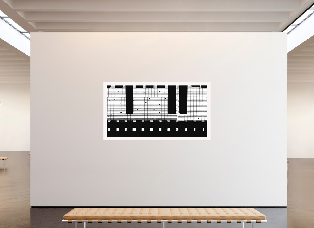 86.4 x 47″, Fuji Paper Crystal Archive - Matte Train Track Grate