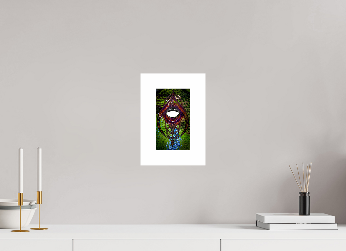 4.5 x 8″, Fuji Crystal Glossy with 2" White Border Light Art