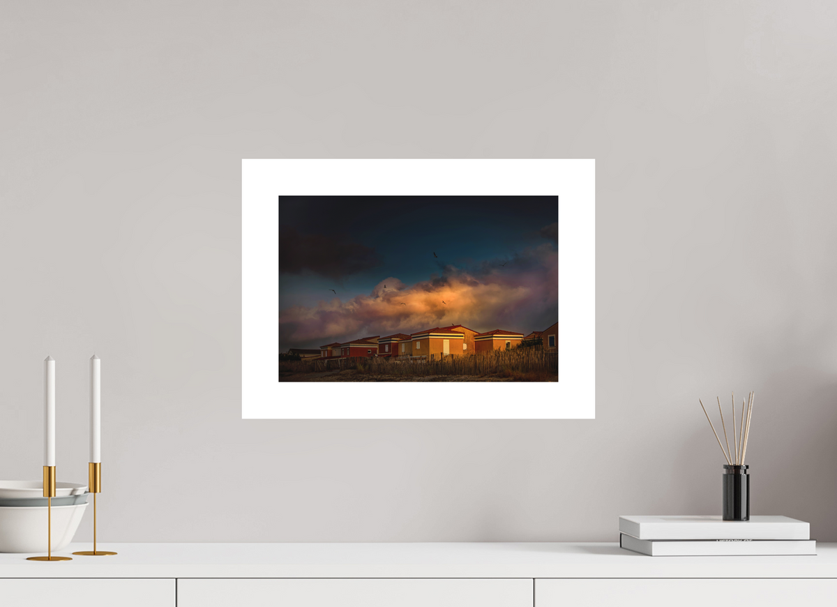 15 x 10″, Fuji Crystal Matte With 2" White Border Frontignan Plage Sunrise