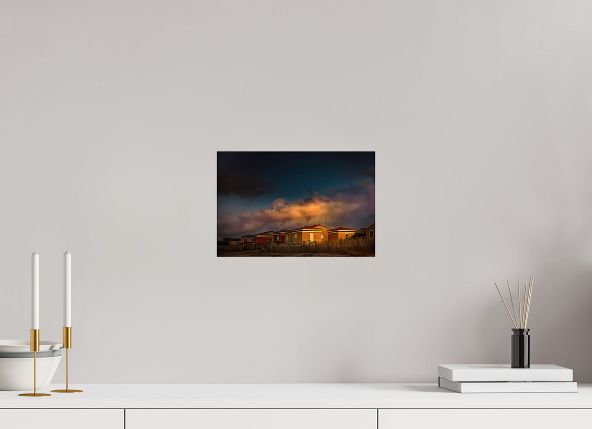 12 x 8″, Fuji Paper Crystal Glossy Frontignan Plage Sunrise