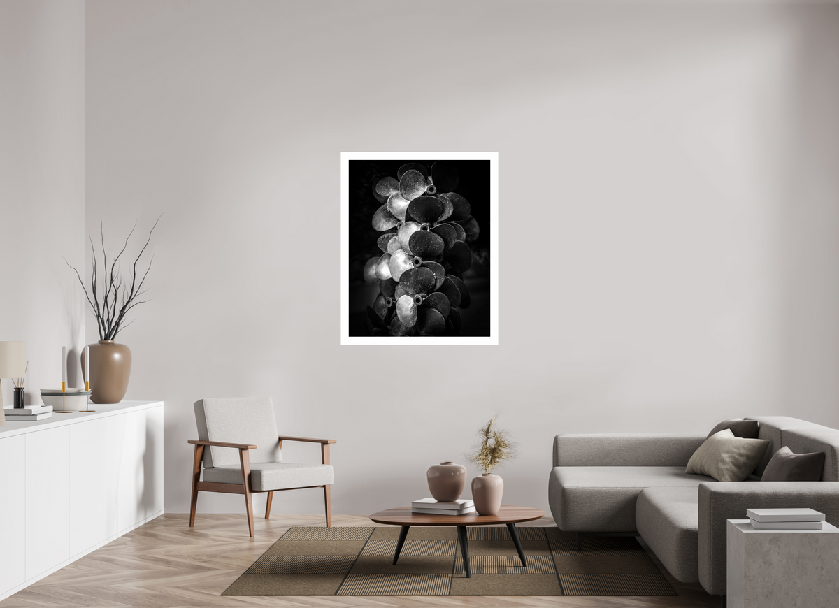 35 x 43.7″, Fuji Crystal Glossy with 2" White Border "Propped For Power"