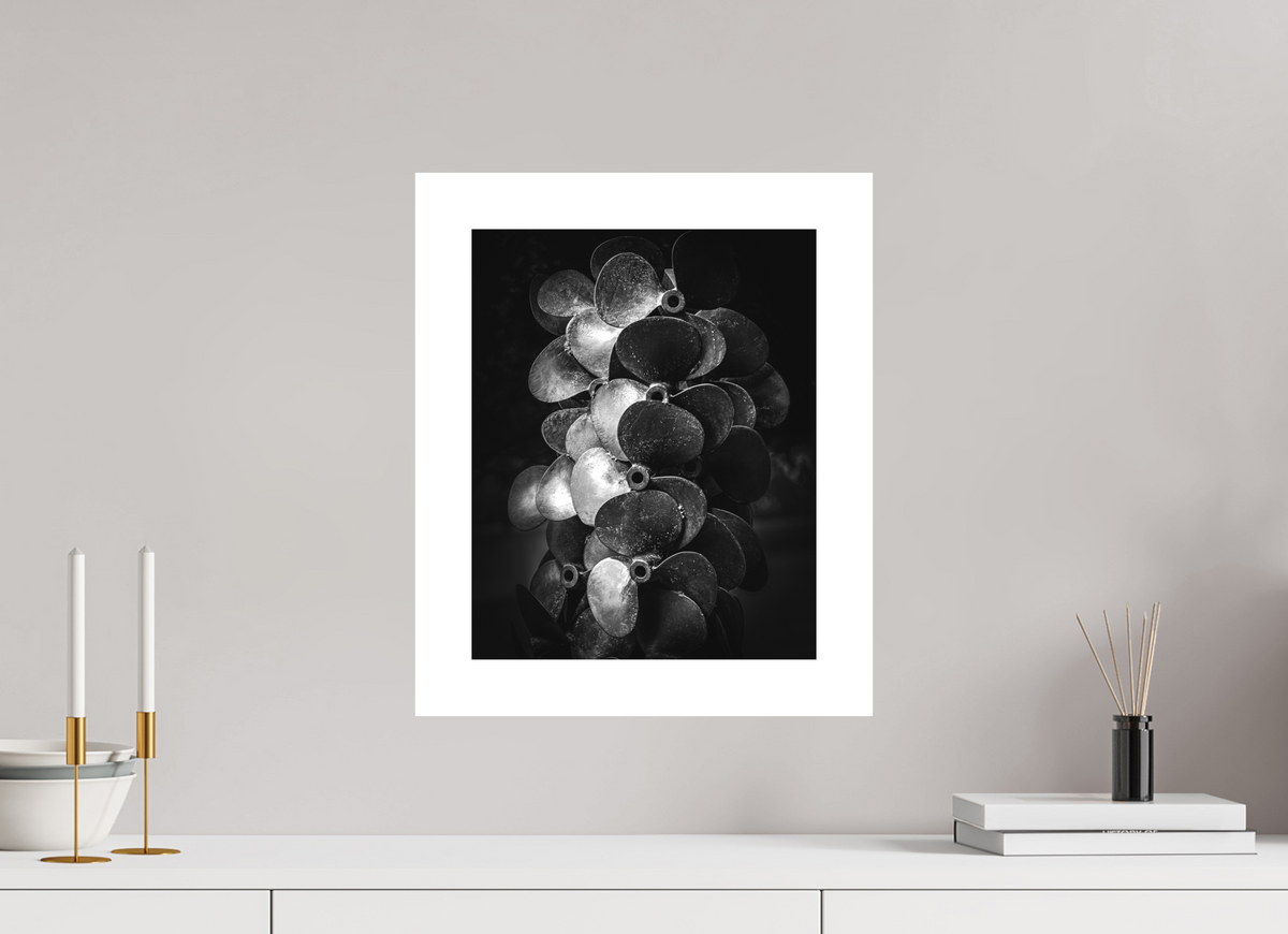 12 x 15″, Fuji Crystal Matte With 2" White Border "Propped For Power"