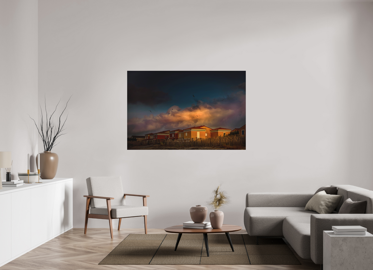 66 x 44″, Fuji Paper Crystal Archive - Matte Frontignan Plage Sunrise