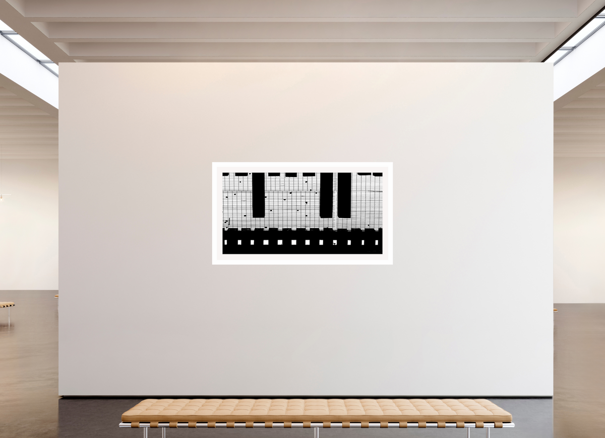 71.7 x 39″, Fuji Crystal Glossy with 2" White Border Train Track Grate