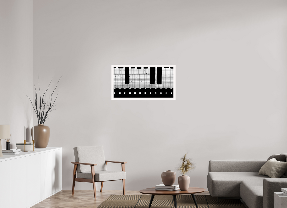 36.8 x 20″, Fuji Paper Crystal Glossy Train Track Grate