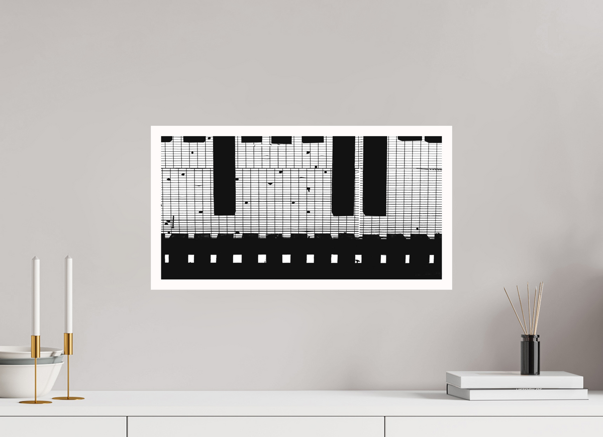 22 x 12″, Acrylic Matte Glass Train Track Grate