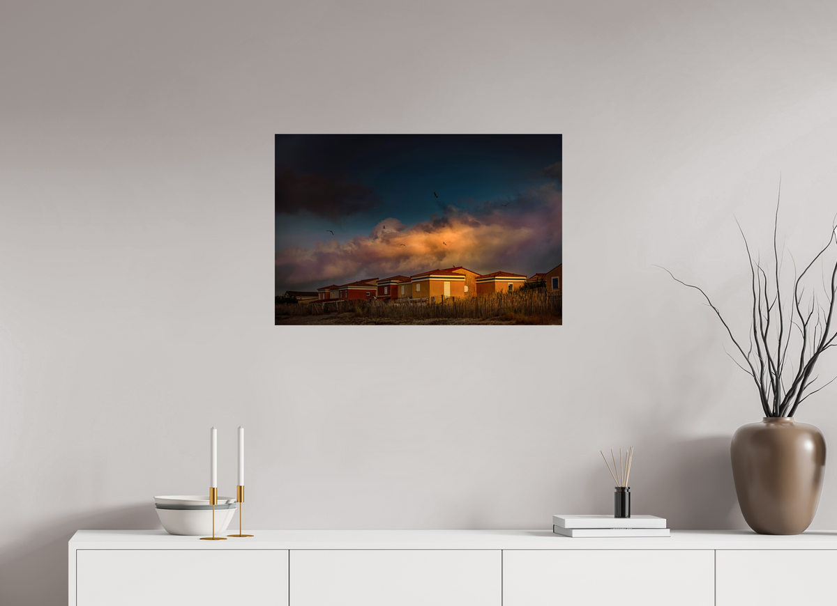 30 x 20″, Fuji Paper Crystal Glossy Frontignan Plage Sunrise