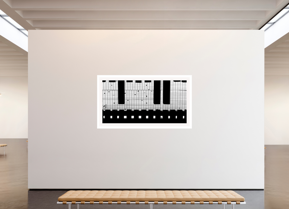 79.1 x 43″, Fuji Crystal Glossy with 2" White Border Train Track Grate