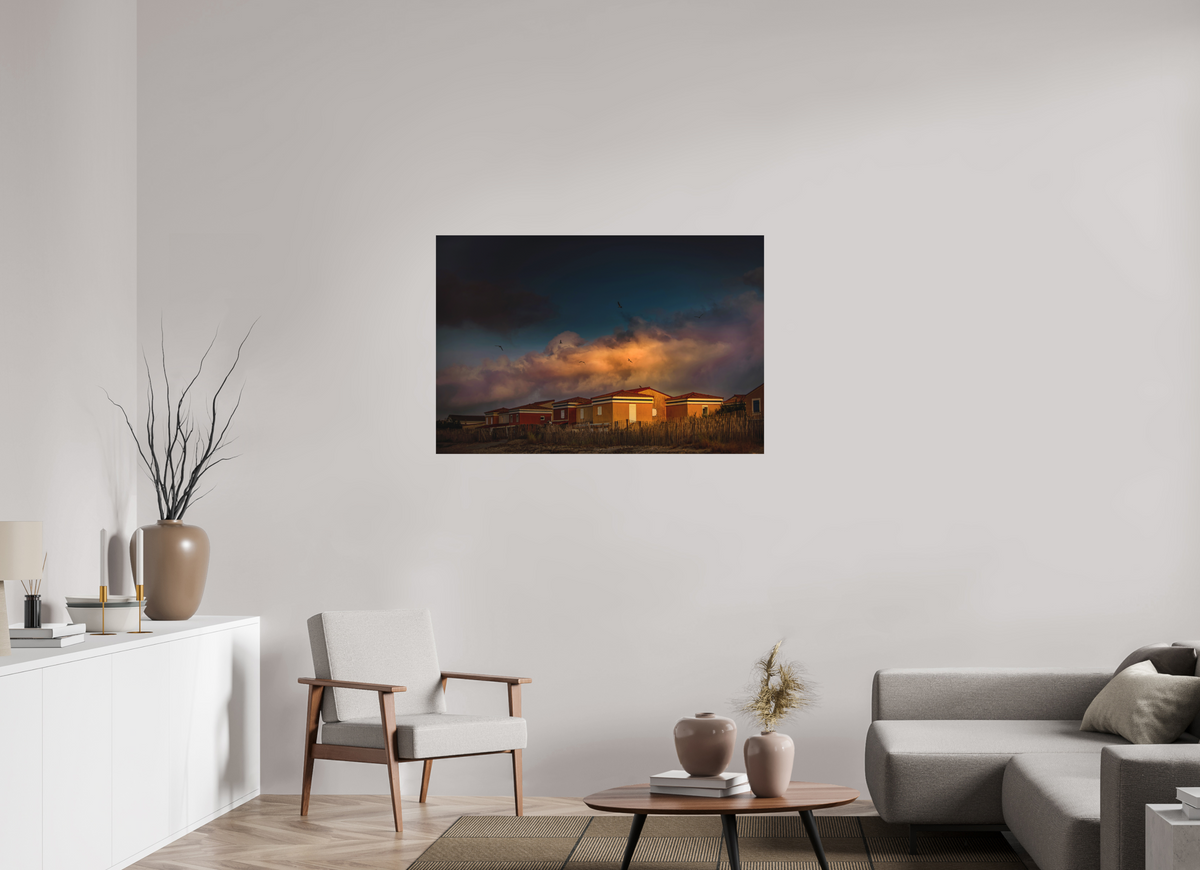 45 x 30″, Fuji Paper Crystal Archive - Matte Frontignan Plage Sunrise