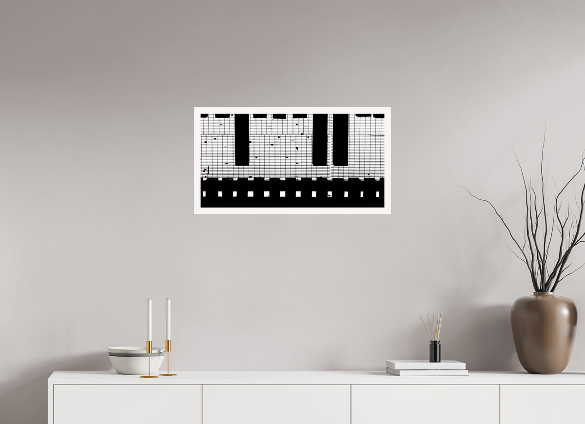 29.4 x 16″, Fuji Paper Crystal Glossy Train Track Grate