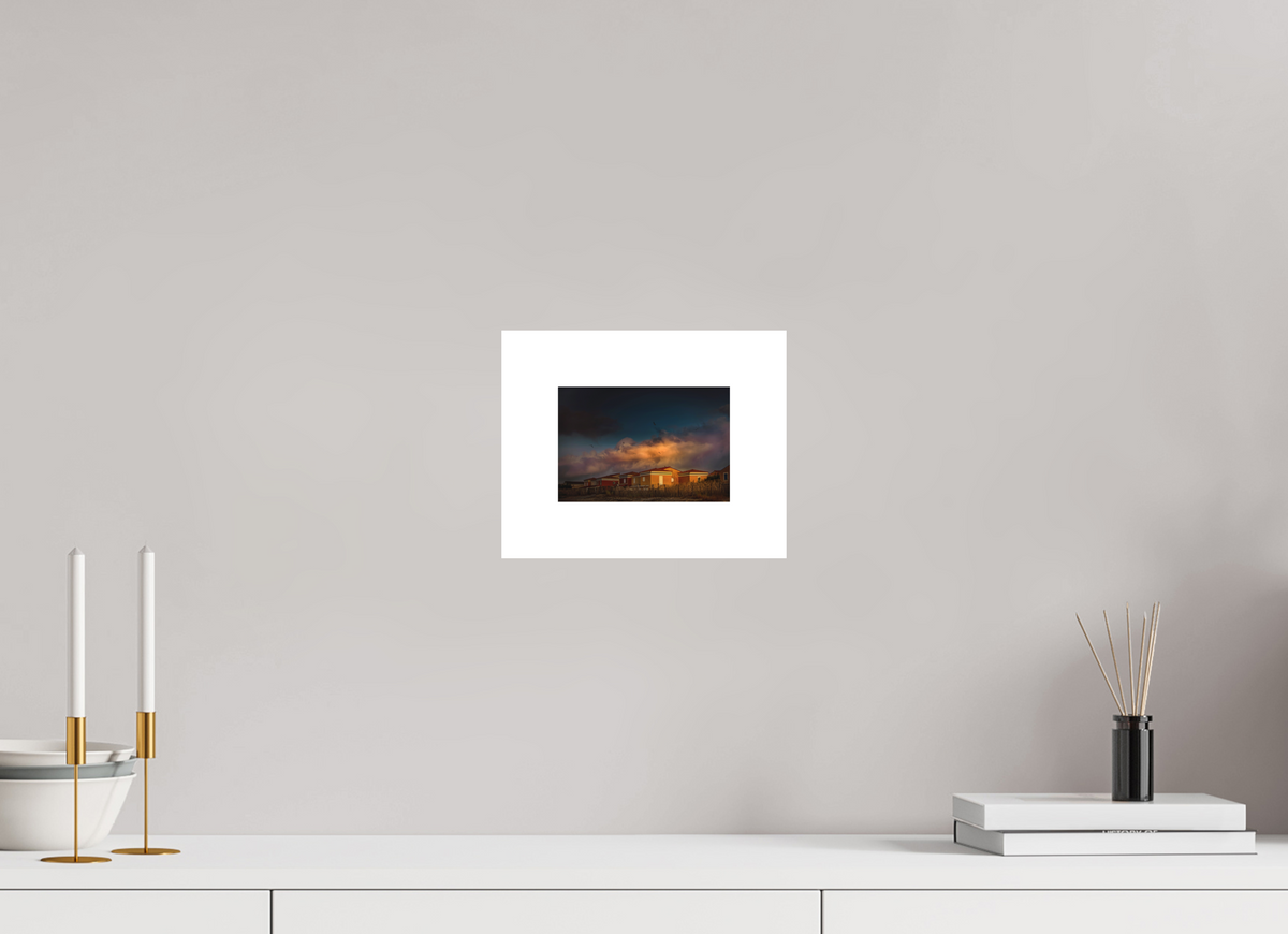 6 x 4″, Fuji Crystal Matte With 2" White Border Frontignan Plage Sunrise