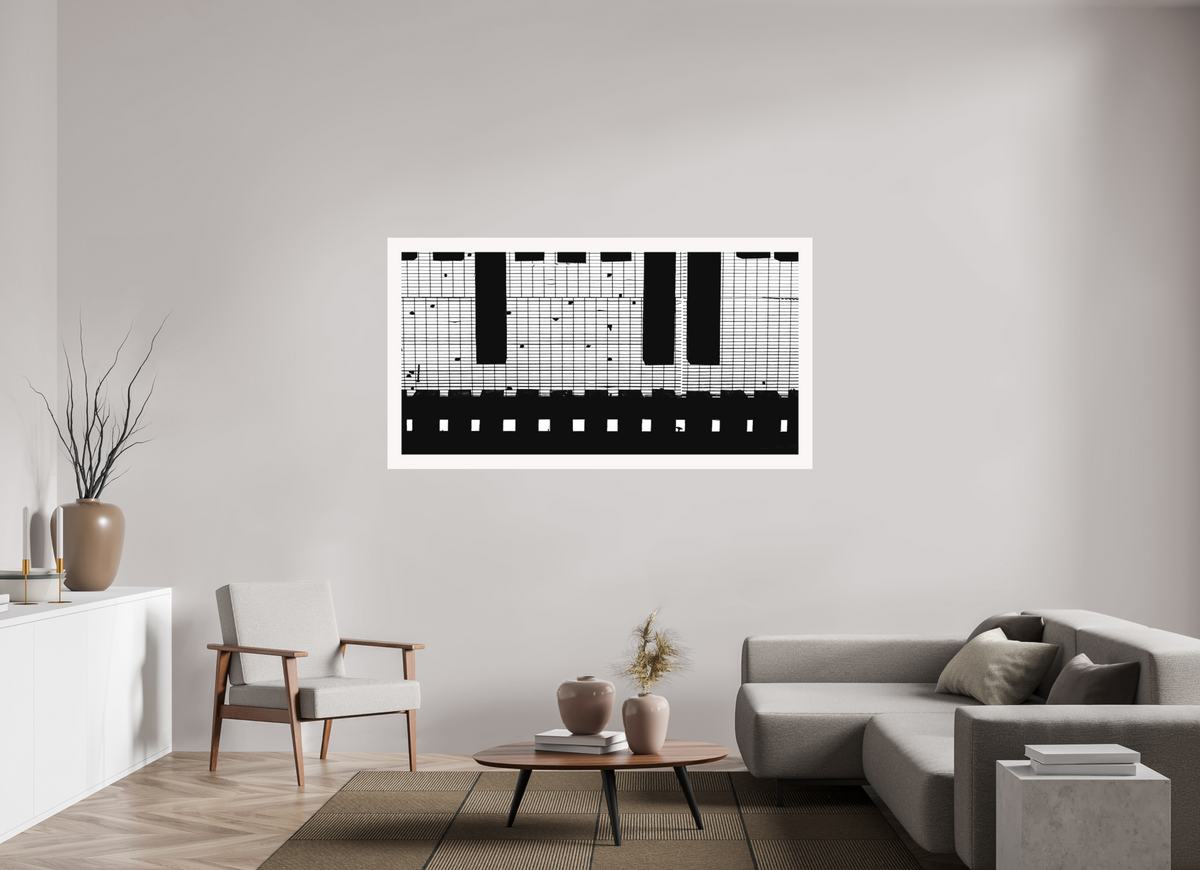 71.7 x 39″, Fuji Paper Crystal Archive - Matte Train Track Grate