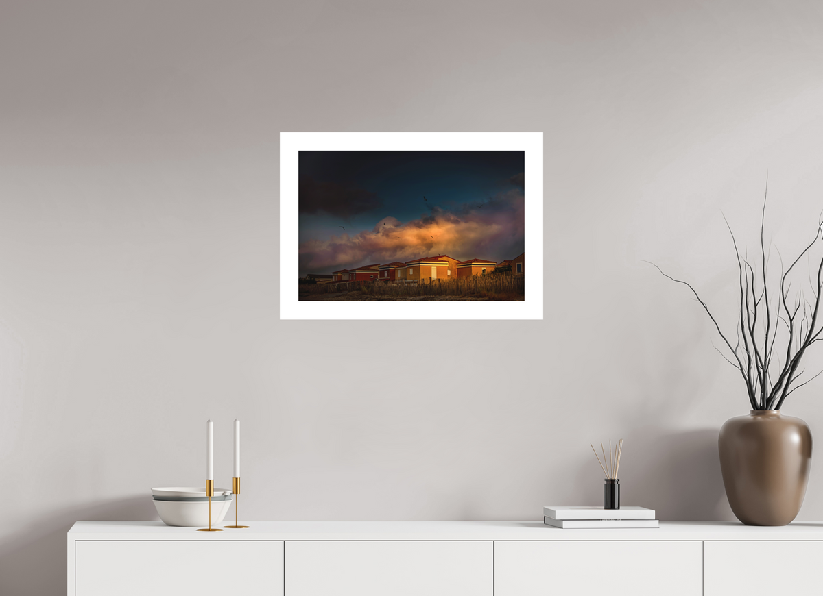 24 x 16″, Fuji Crystal Matte With 2" White Border Frontignan Plage Sunrise