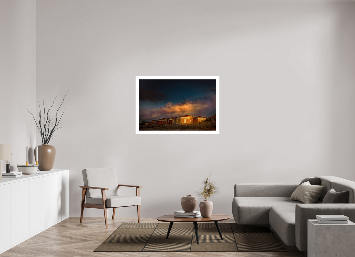 45 x 30″, Fuji Crystal Glossy with 2" White Border Frontignan Plage Sunrise