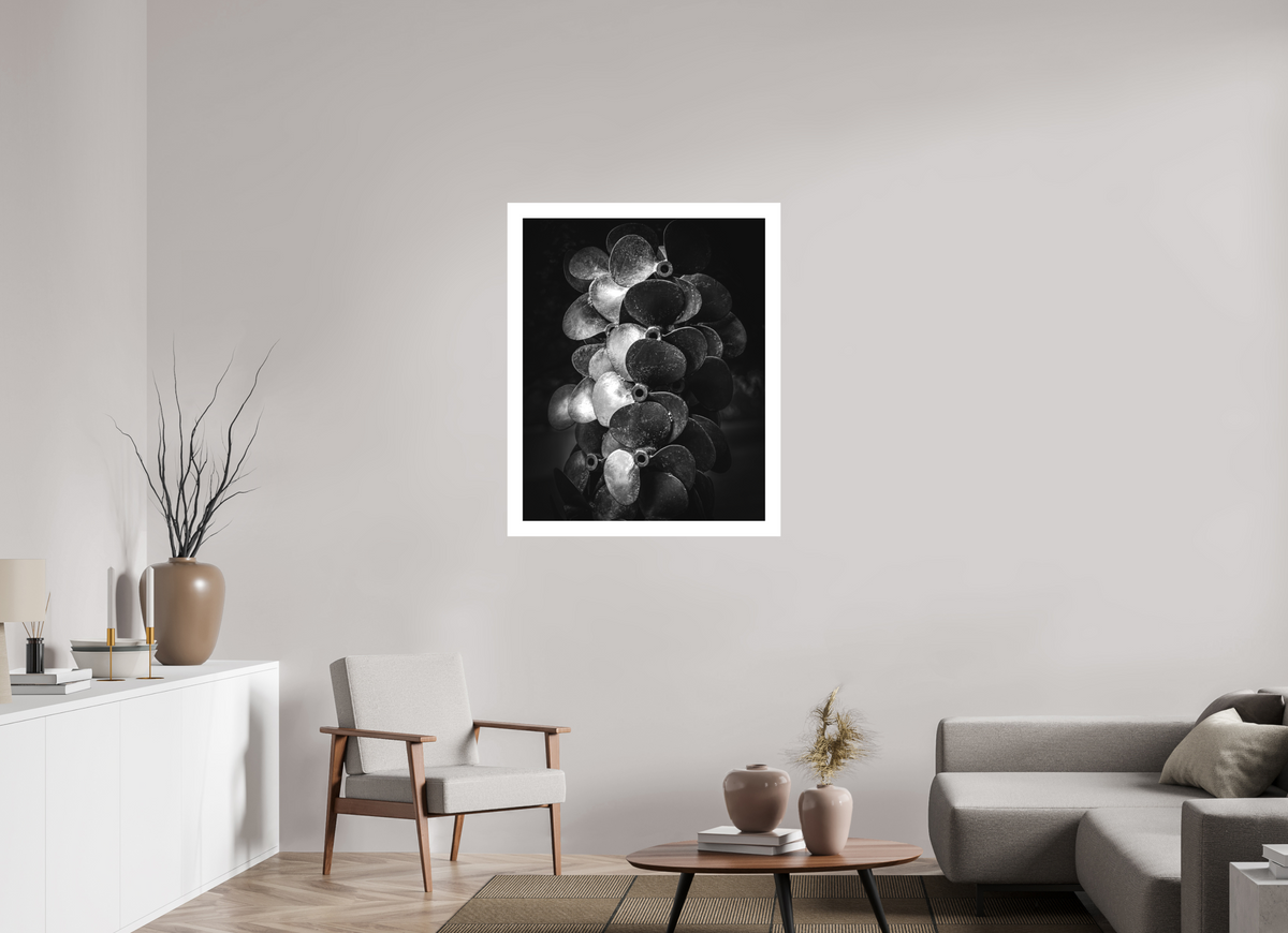 31 x 38.7″, Fuji Crystal Matte With 2" White Border "Propped For Power"