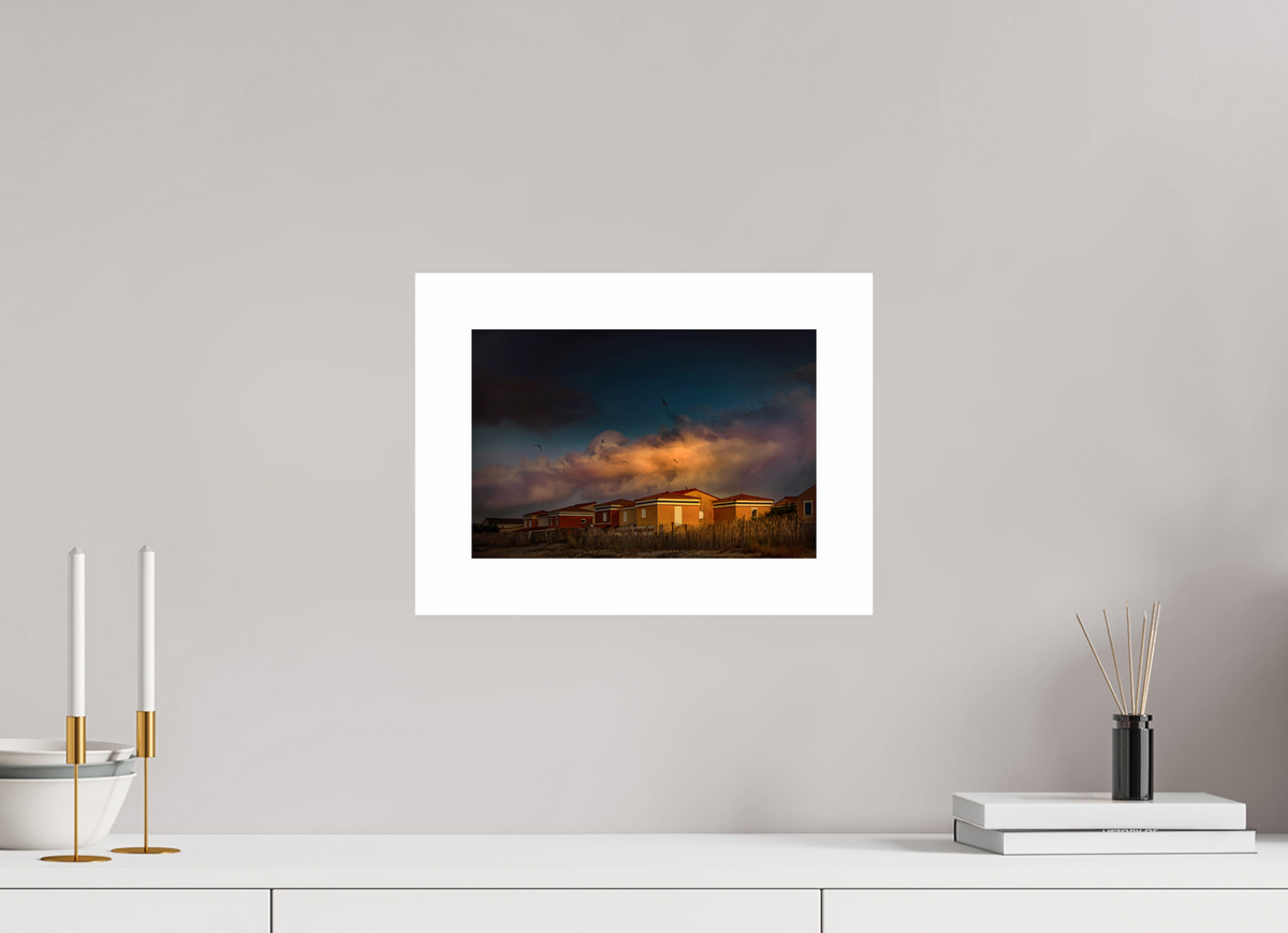 12 x 8″, Fuji Crystal Glossy with 2" White Border Frontignan Plage Sunrise