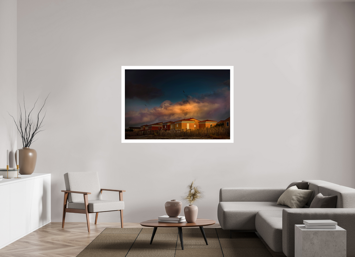 60 x 40″, Fuji Crystal Glossy with 2" White Border Frontignan Plage Sunrise