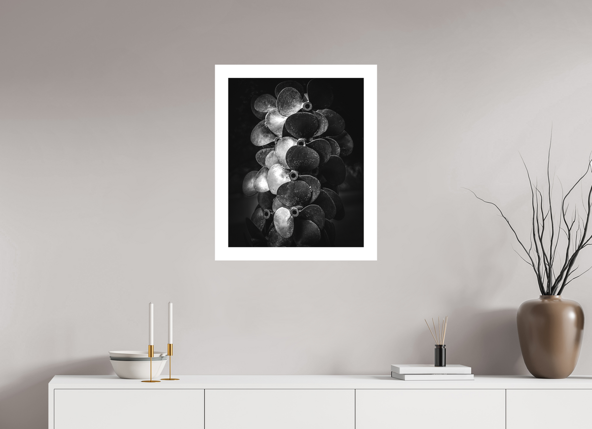 20 x 25″, Fuji Crystal Matte With 2" White Border "Propped For Power"